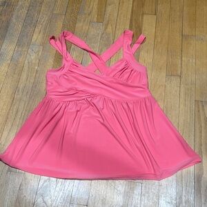 Torrid Vibrant Coral Sleeveless Blouse